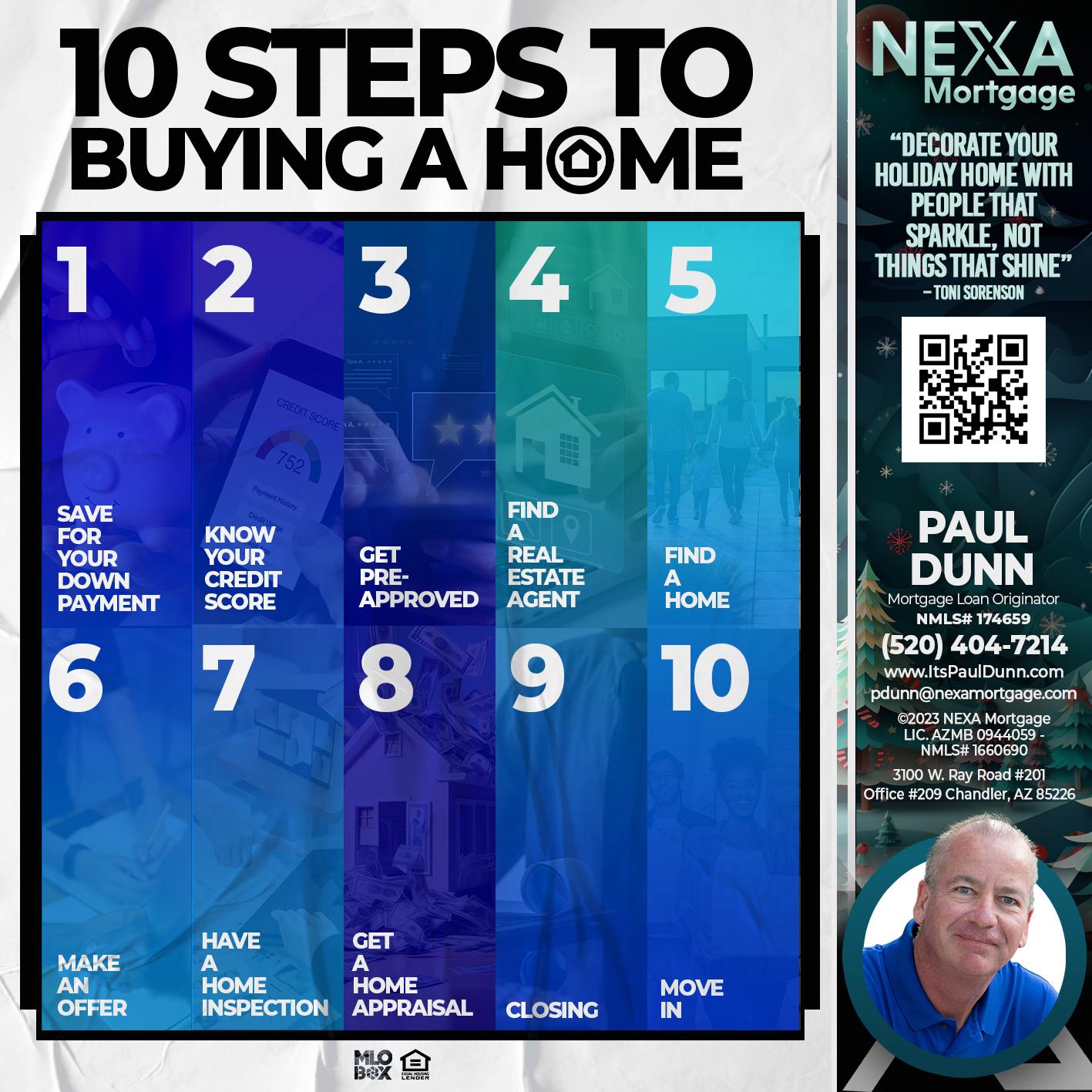 10 STEPS - Paul Dunn -Certified Mortgage Advisor