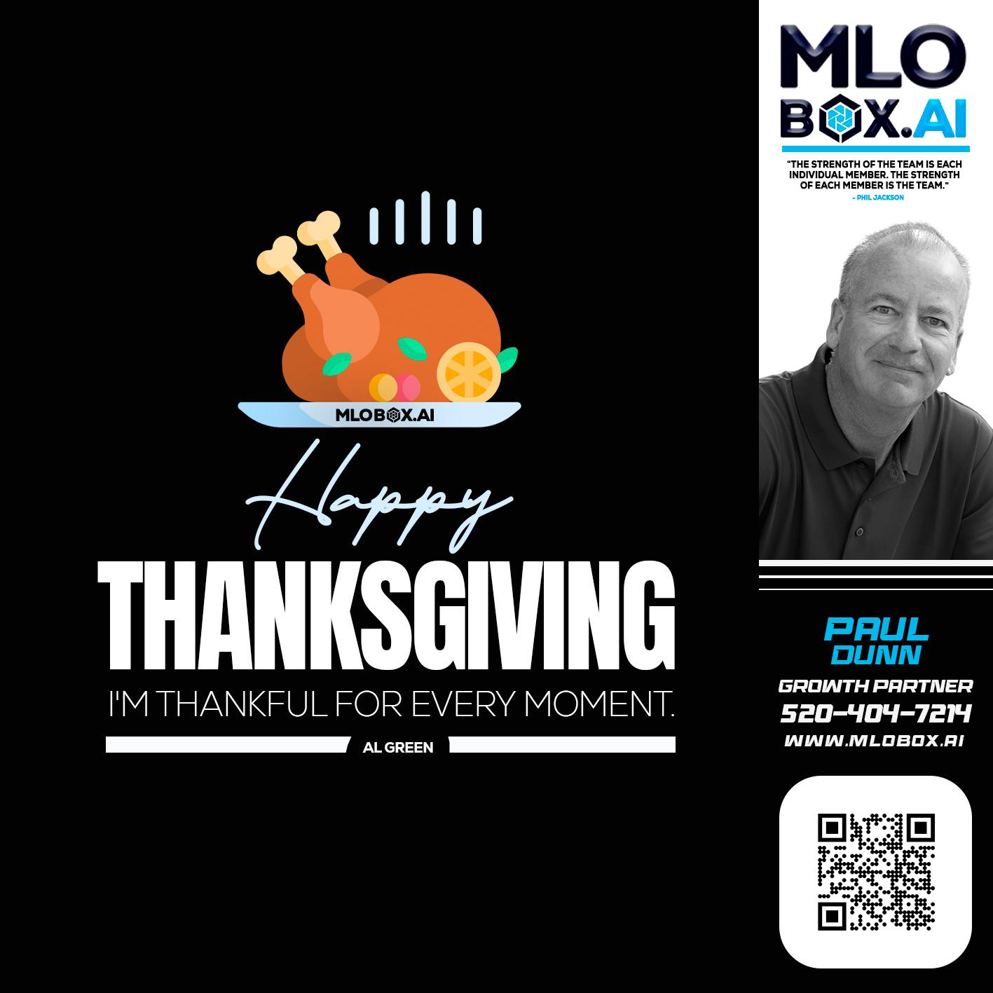 HAPPY THANKSGIVING - Paul Dunn -Certified Mortgage Advisor