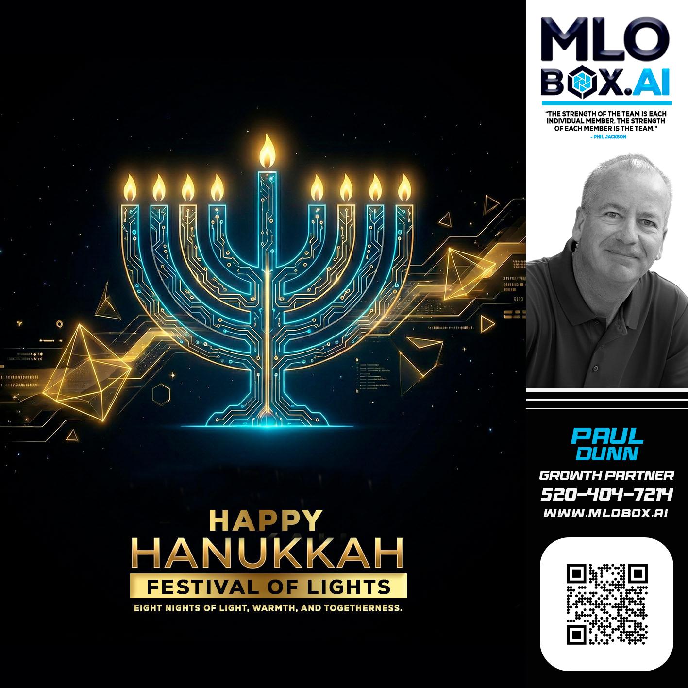 happy Hanukkah - Paul Dunn -Certified Mortgage Advisor