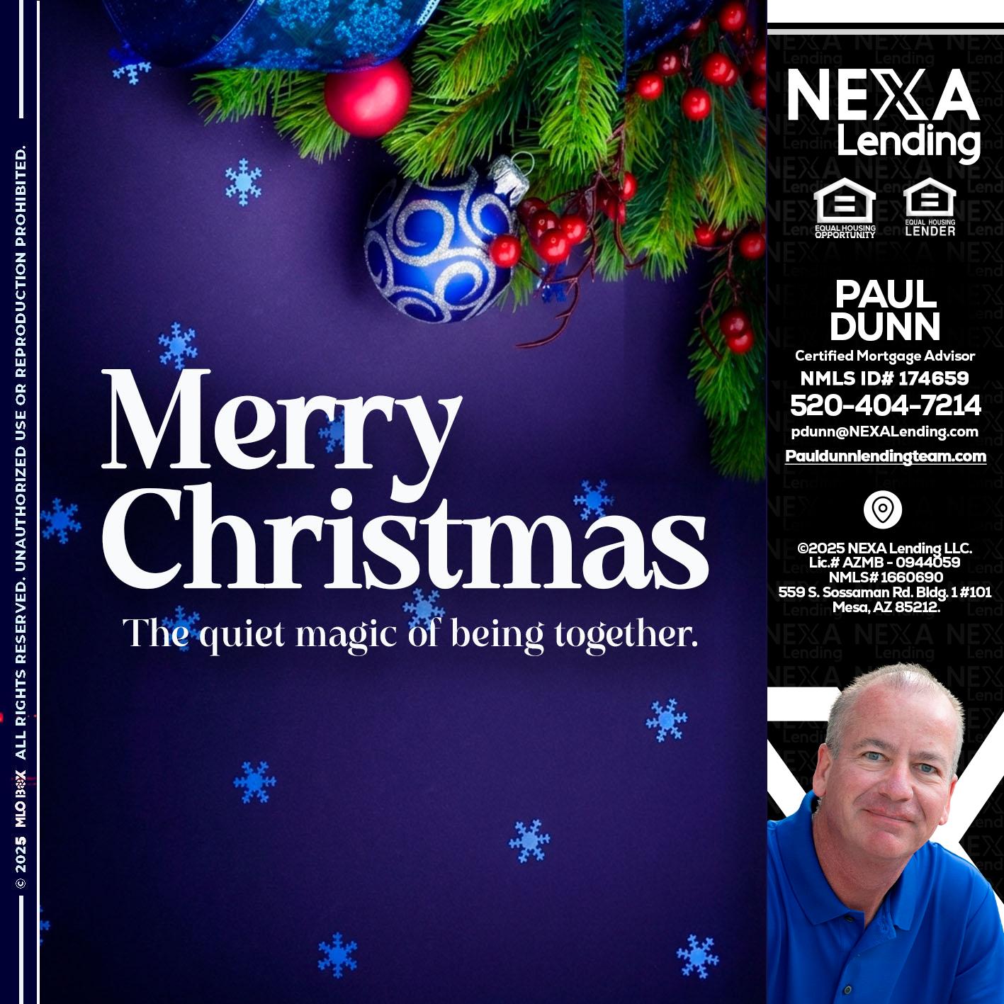 merry christmas - Paul Dunn -Certified Mortgage Advisor