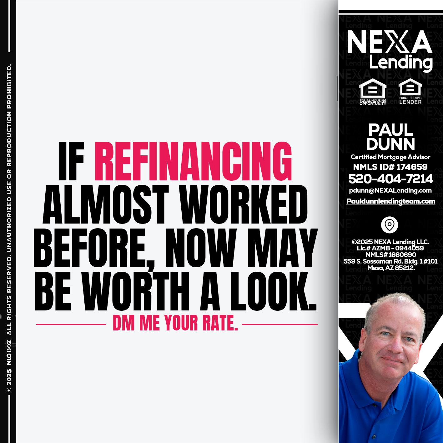 if refinancing - Paul Dunn -Certified Mortgage Advisor