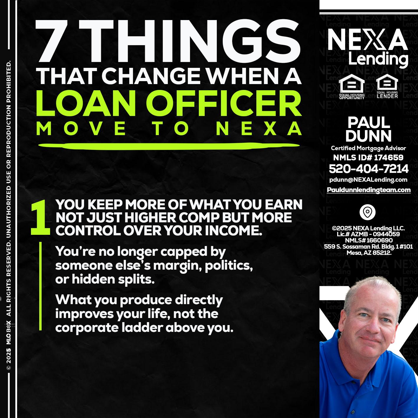 7 THINGS (1) - Paul Dunn -Certified Mortgage Advisor