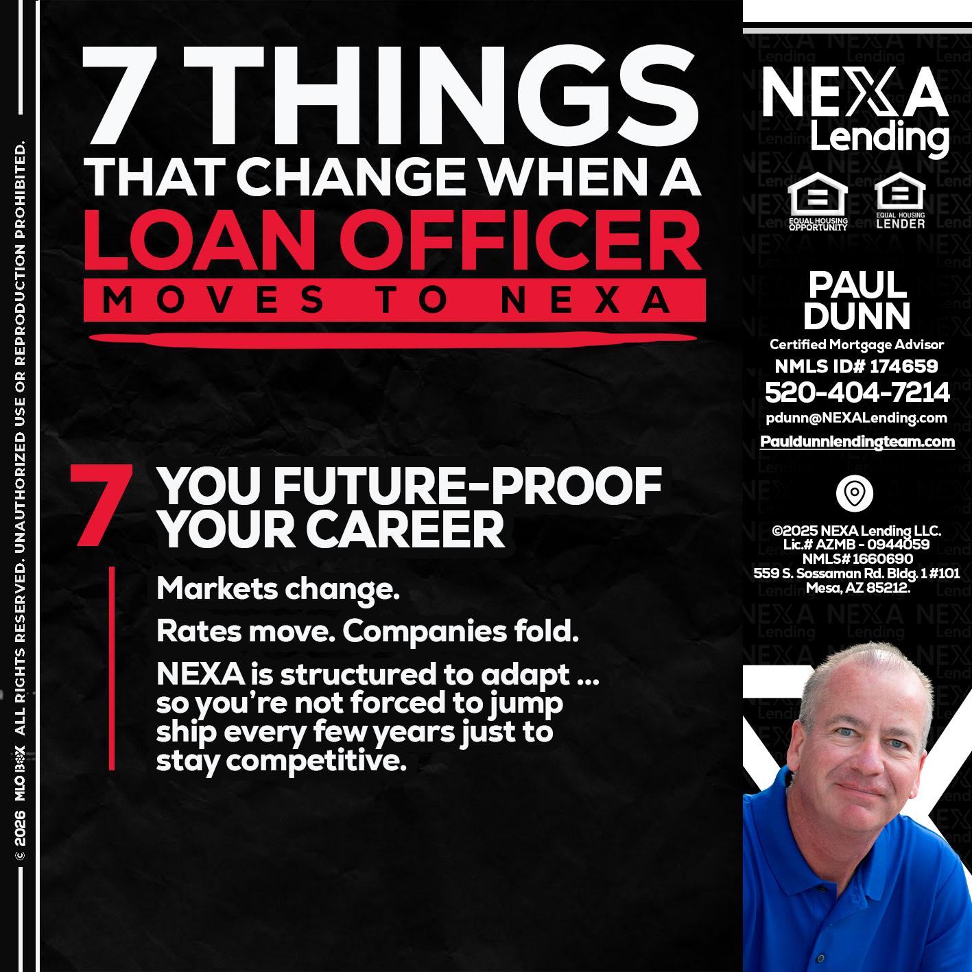 7 THINGS (7) - Paul Dunn -Certified Mortgage Advisor