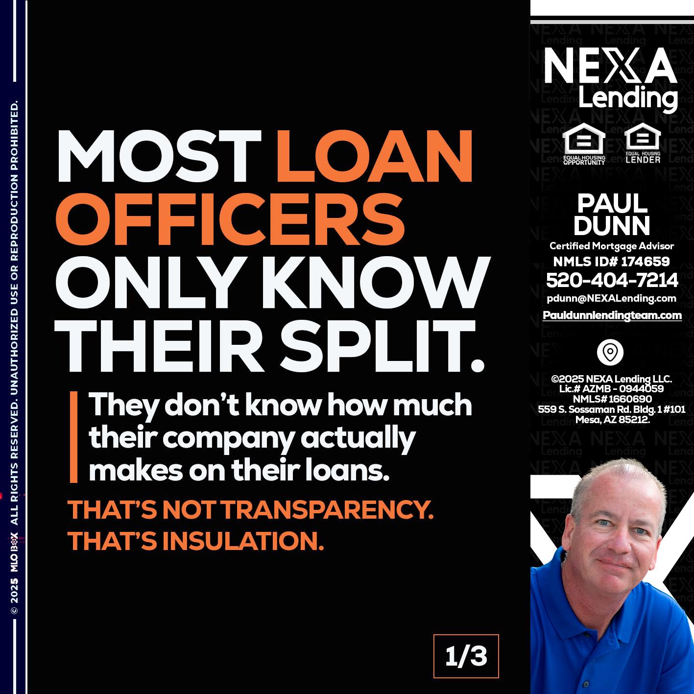 1 OF 3 - Paul Dunn -Certified Mortgage Advisor