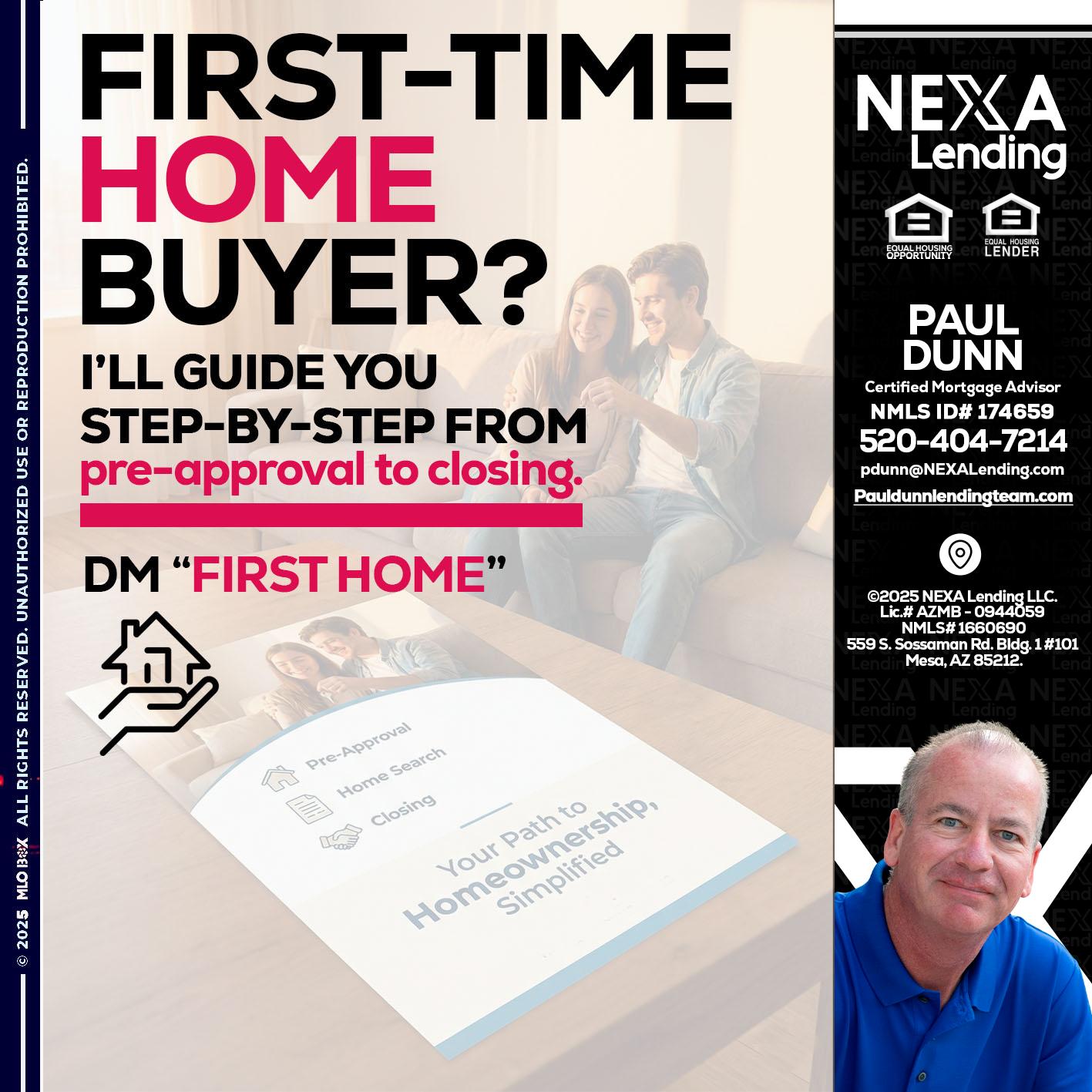 first time home buyer - Paul Dunn -Certified Mortgage Advisor
