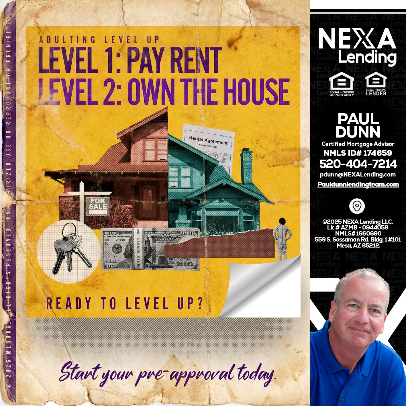 LEVEL 1 - Paul Dunn -Certified Mortgage Advisor