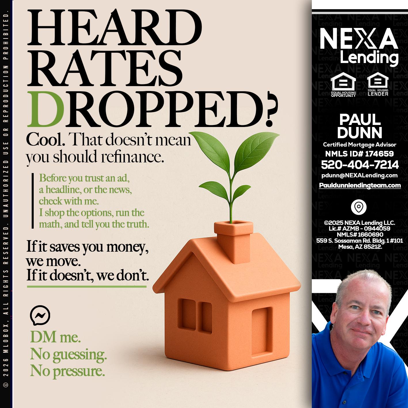 HEARD RATES - Paul Dunn -Certified Mortgage Advisor