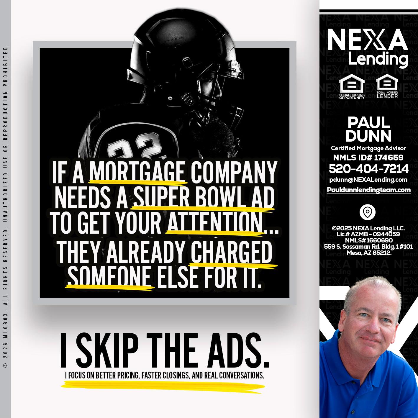 if a mortgage ad - Paul Dunn -Certified Mortgage Advisor