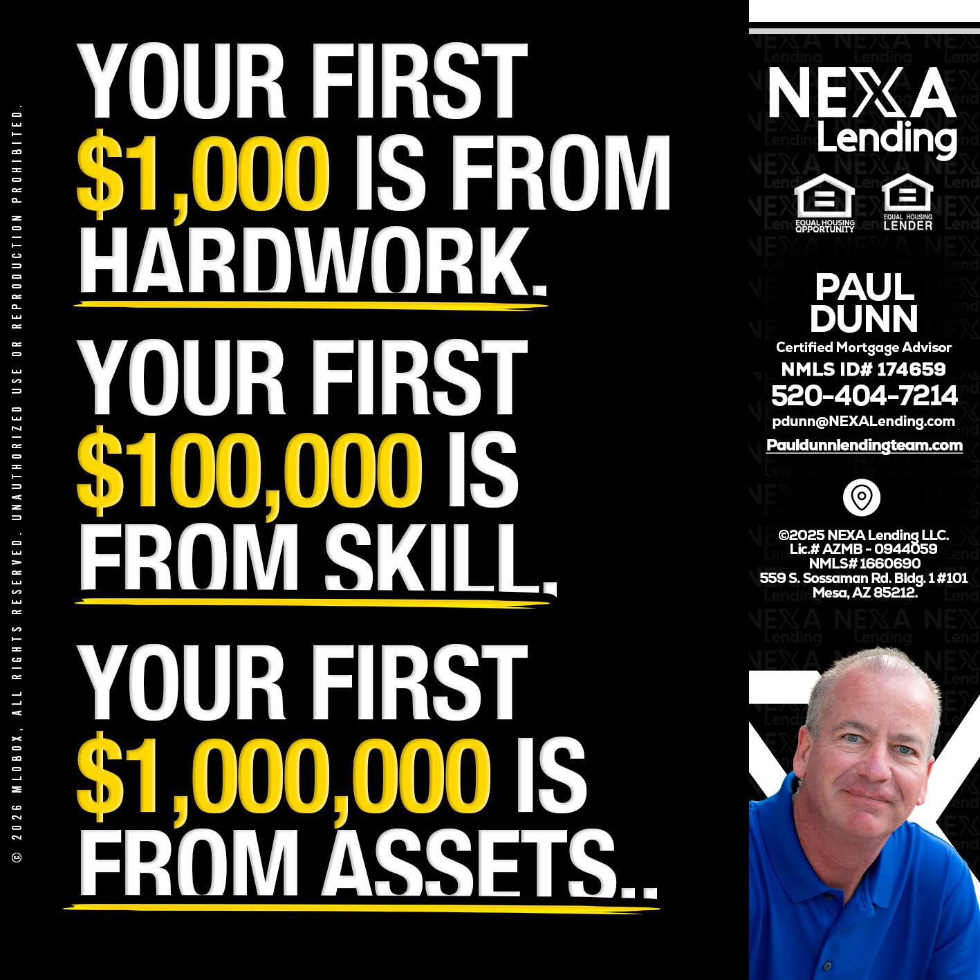 YOUR FIRST $1000 - Paul Dunn -Certified Mortgage Advisor