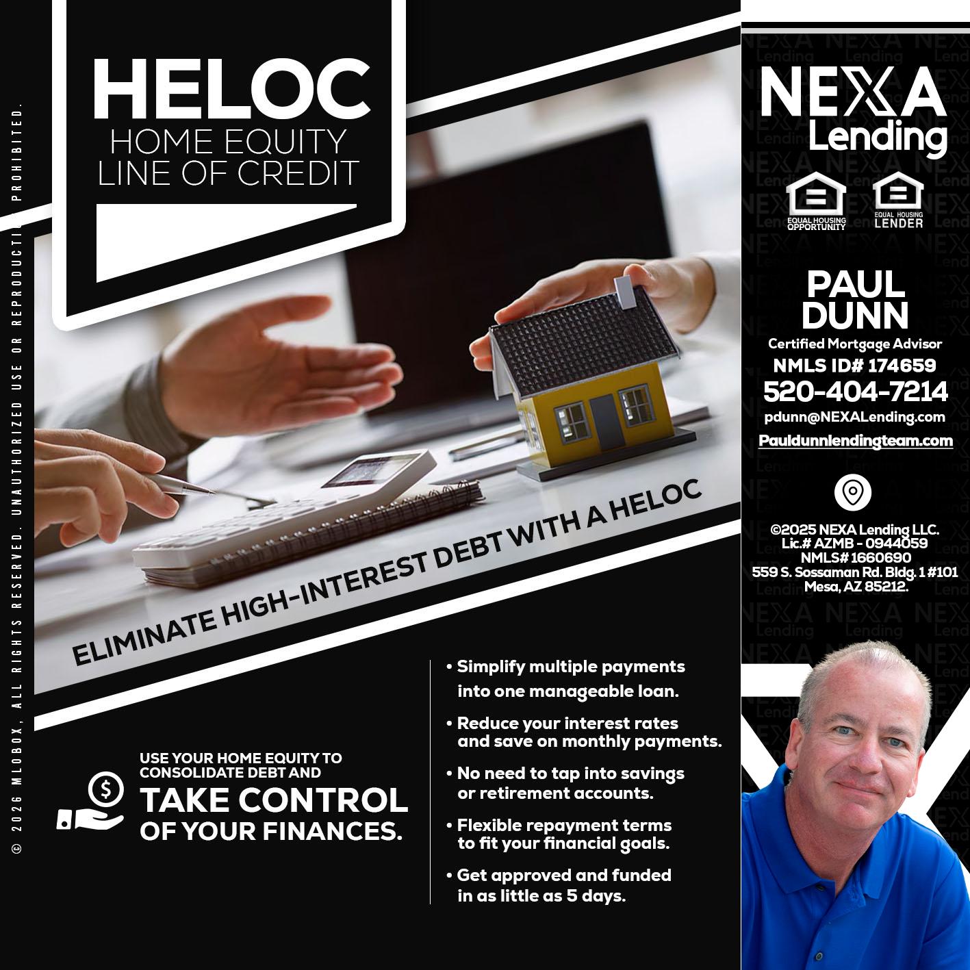 HELOC - Paul Dunn -Certified Mortgage Advisor