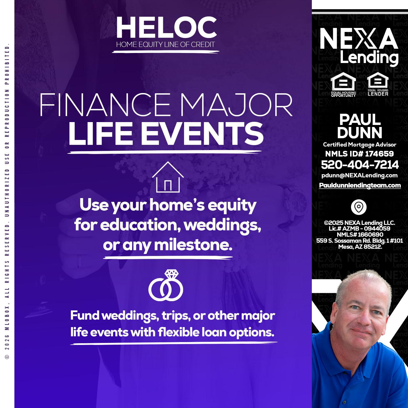HELOC - Paul Dunn -Certified Mortgage Advisor