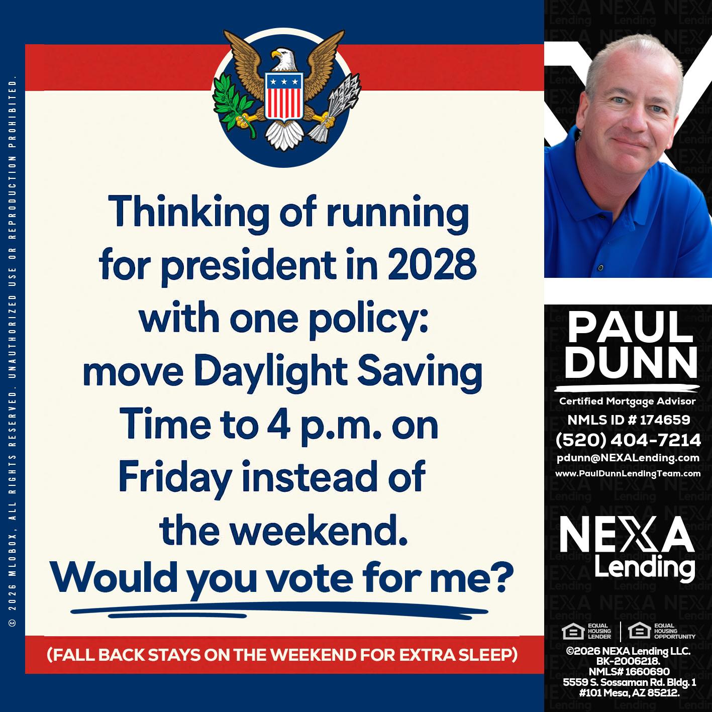 THINKING OF RUNING - Paul Dunn -Certified Mortgage Advisor