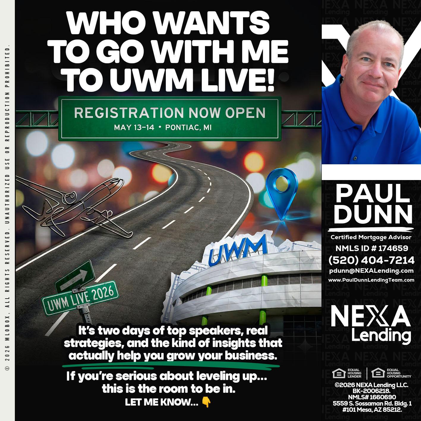 WHO WANTS - Paul Dunn -Certified Mortgage Advisor