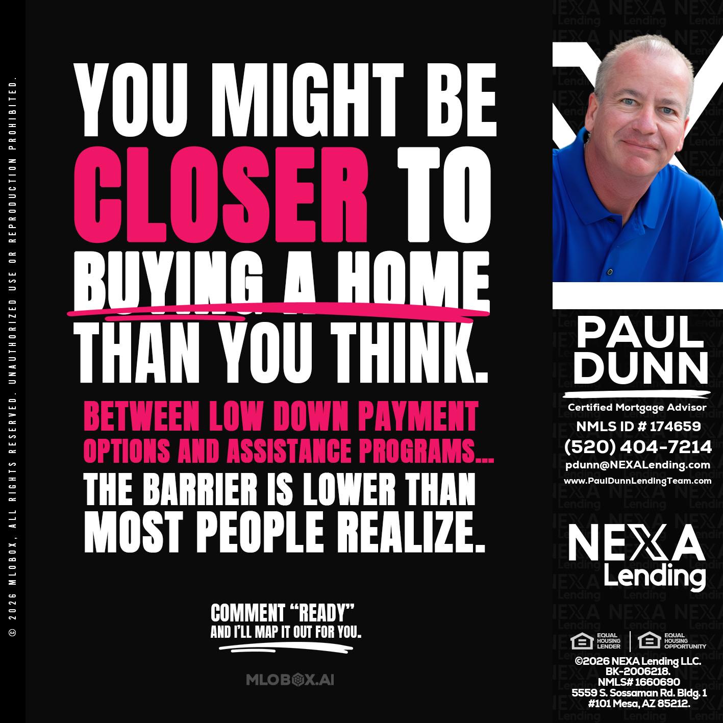 YOU MIGHT BE - Paul Dunn -Certified Mortgage Advisor