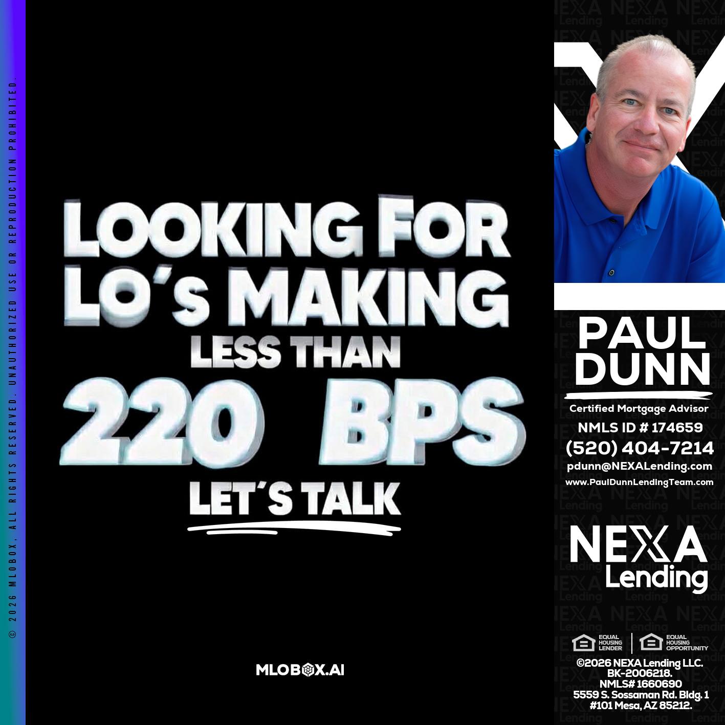 LOOKING FOR - Paul Dunn -Certified Mortgage Advisor