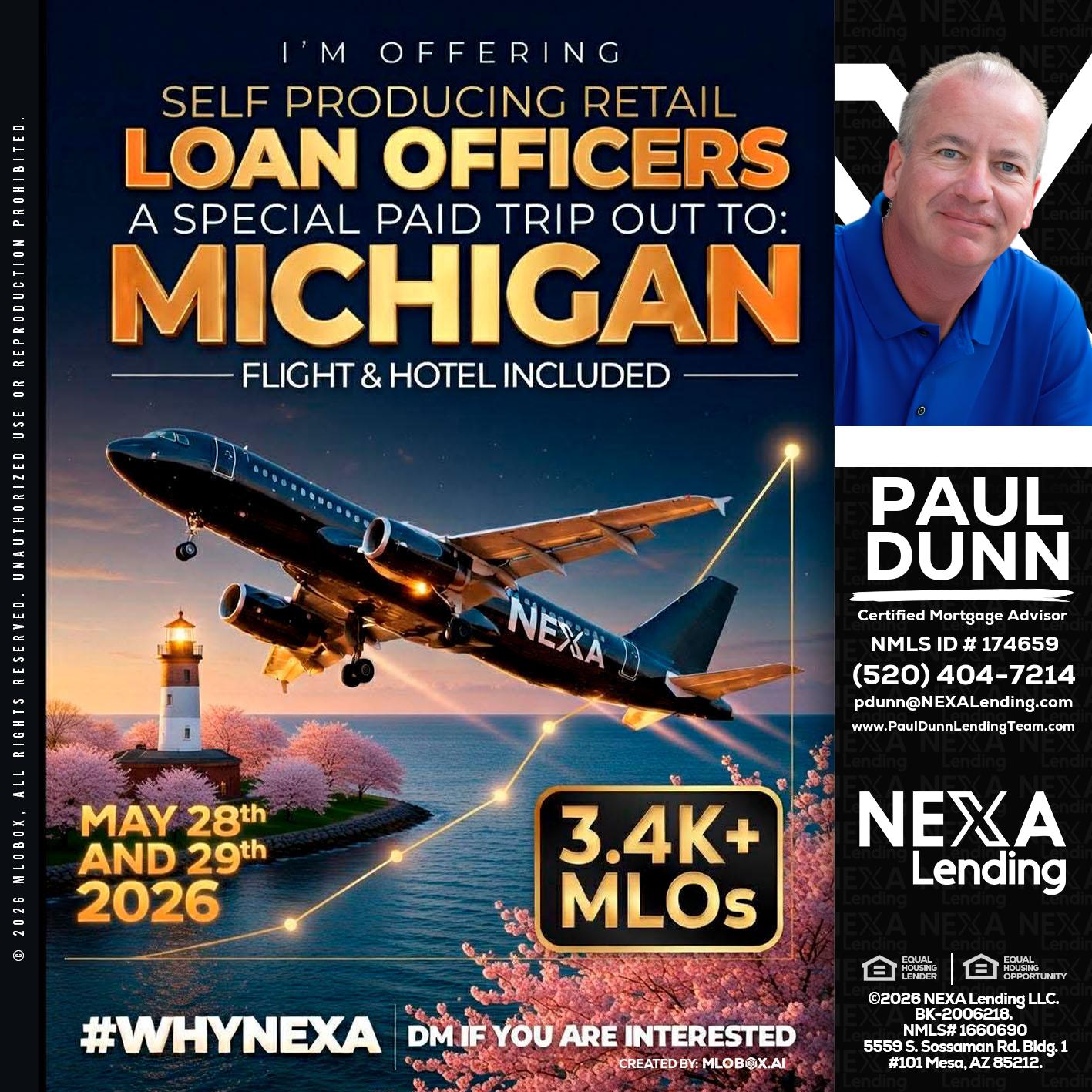 MICHIGAN TRIP - Paul Dunn -Certified Mortgage Advisor