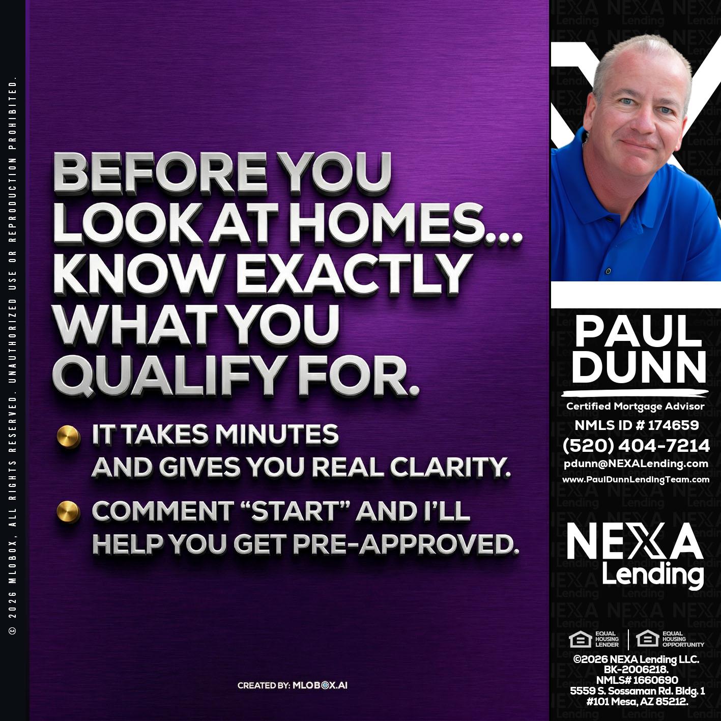 BEFORE YOU - Paul Dunn -Certified Mortgage Advisor