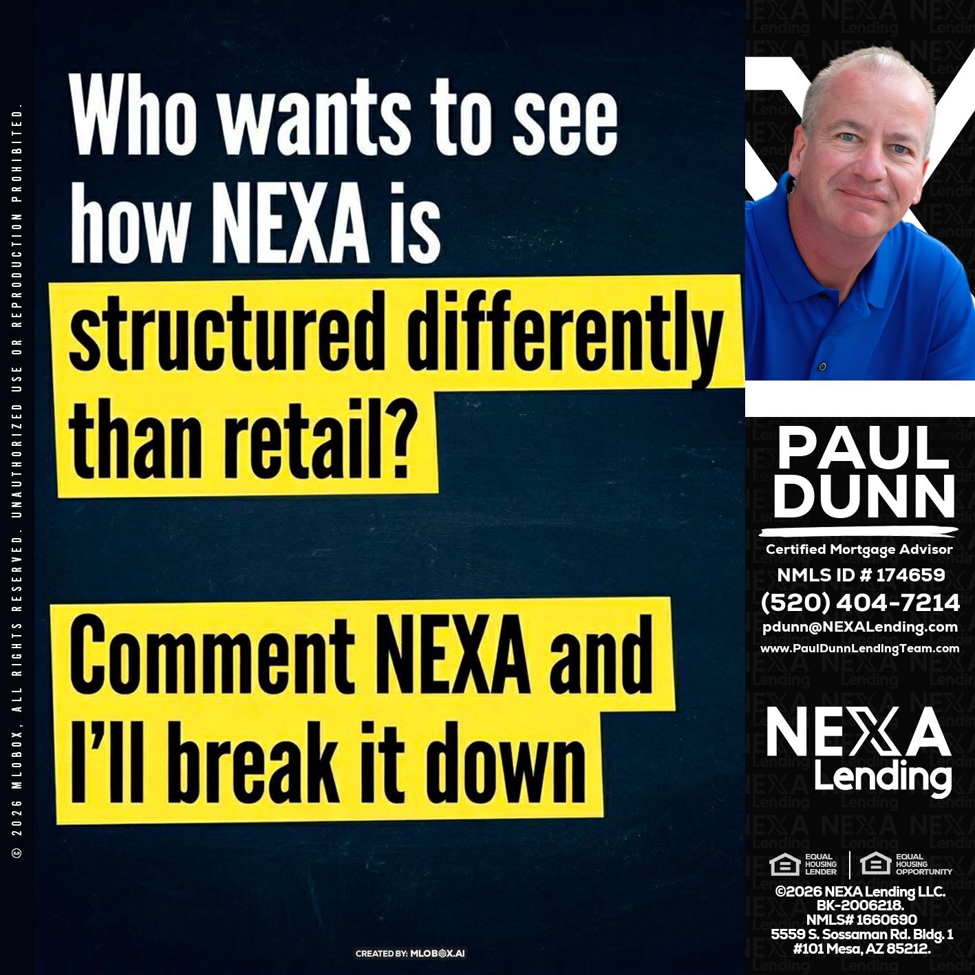 who want to see - Paul Dunn -Certified Mortgage Advisor