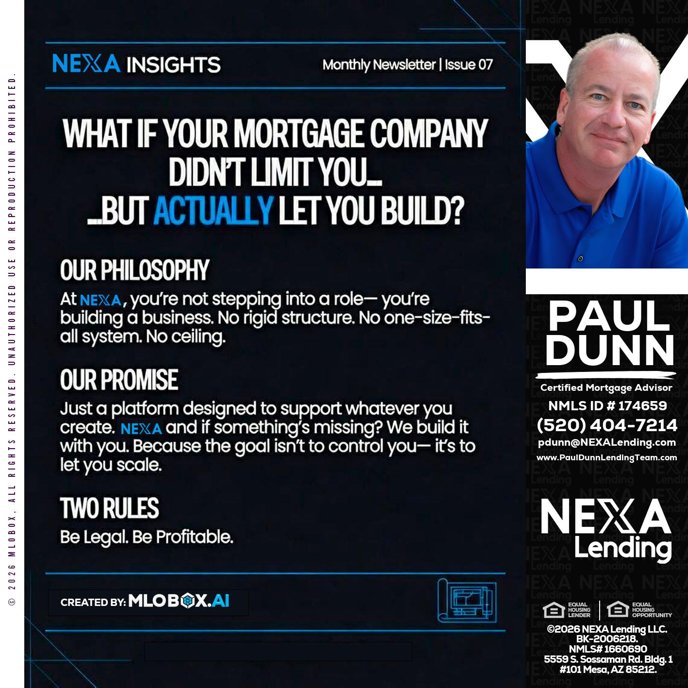 NEXA INSIGHTS - Paul Dunn -Certified Mortgage Advisor