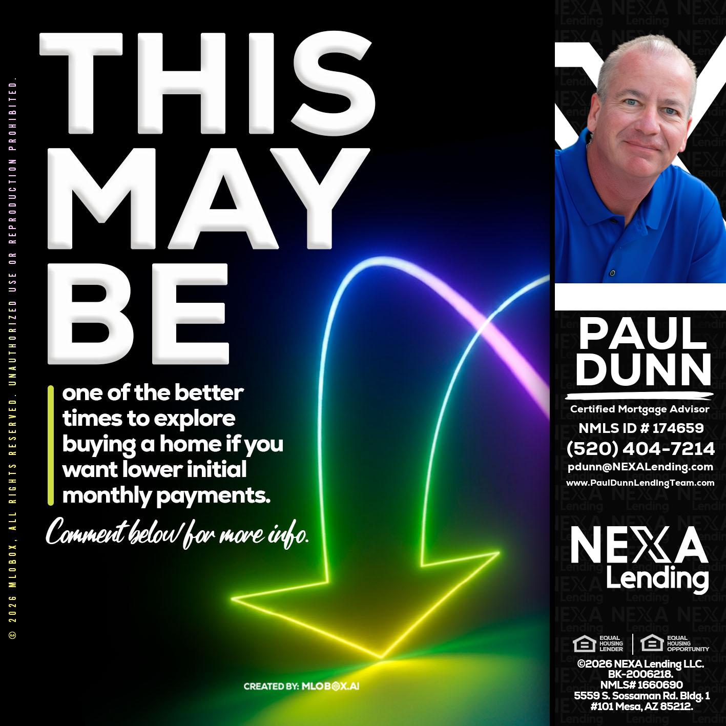 THIS MAY BE - Paul Dunn -Certified Mortgage Advisor
