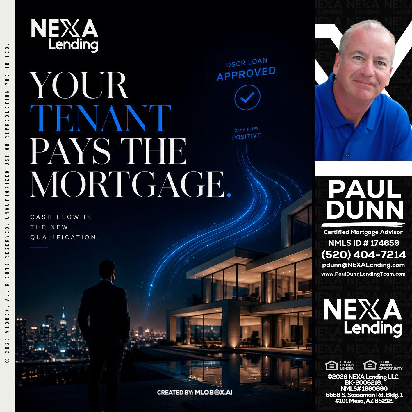 DSCR LOANS - Paul Dunn -Certified Mortgage Advisor