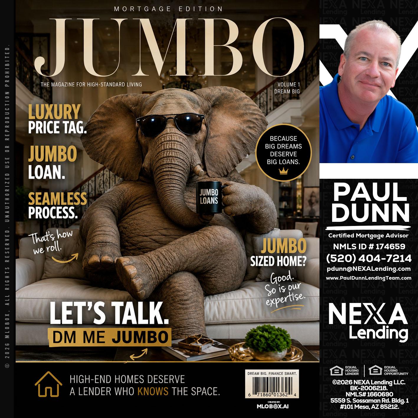 JUMBO LOANS - Paul Dunn -Certified Mortgage Advisor
